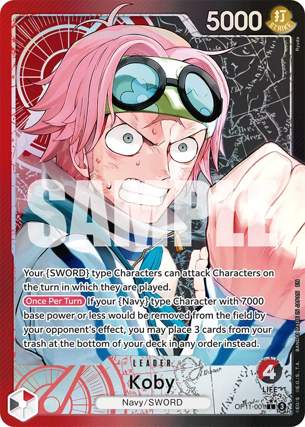 Koby (001) (Alternate Art) · A Fist of Divine Speed OP11-001/151