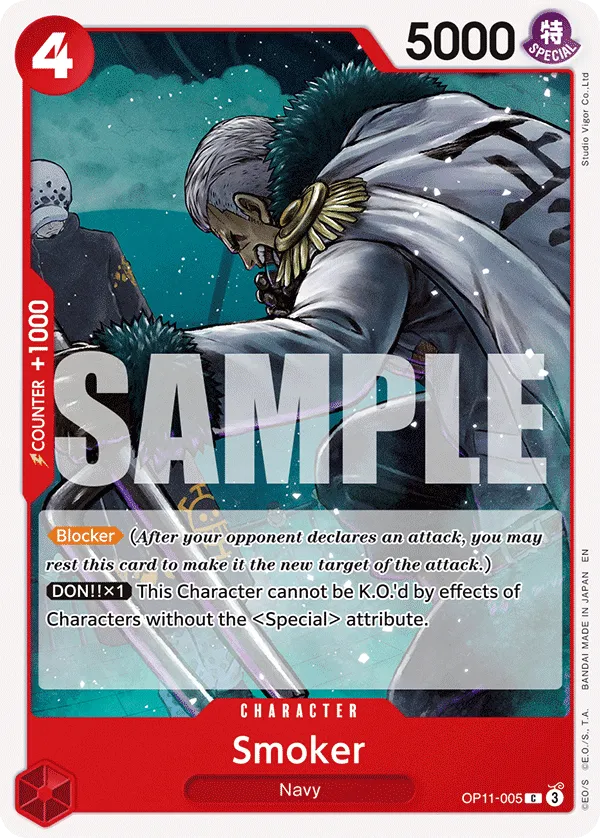 Smoker · A Fist of Divine Speed OP11-005/151