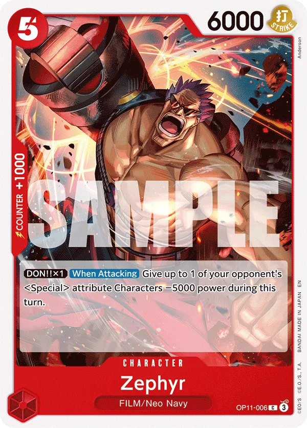 Zephyr · A Fist of Divine Speed OP11-006/151