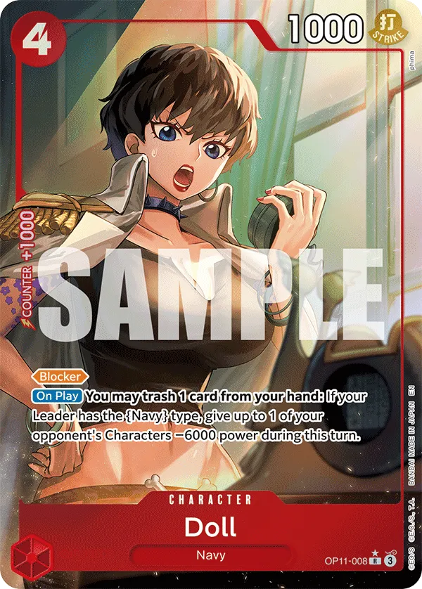 Doll (Alternate Art) · A Fist of Divine Speed OP11-008/151