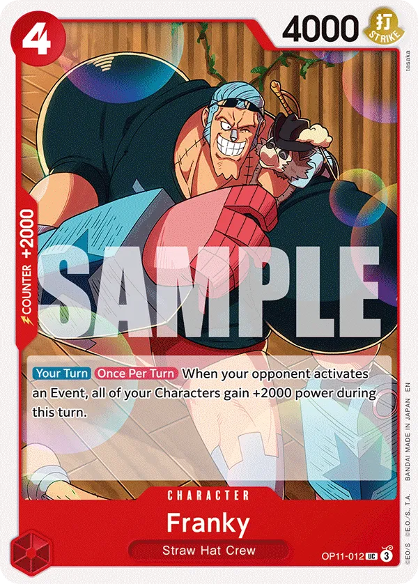 Franky · A Fist of Divine Speed OP11-012/151