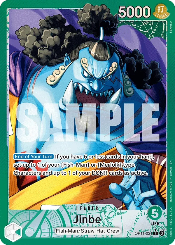 Jinbe (021) (Alternate Art) · A Fist of Divine Speed OP11-021/151