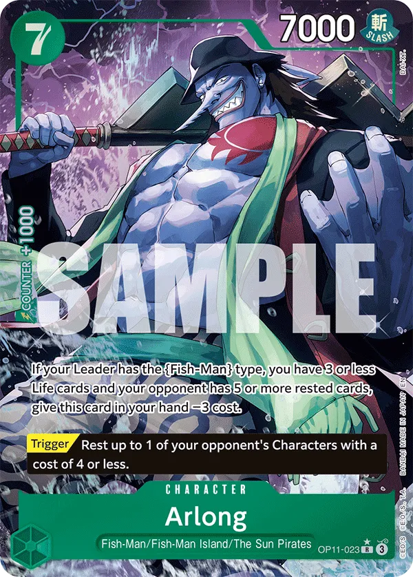 Arlong (Alternate Art) · A Fist of Divine Speed OP11-023/151