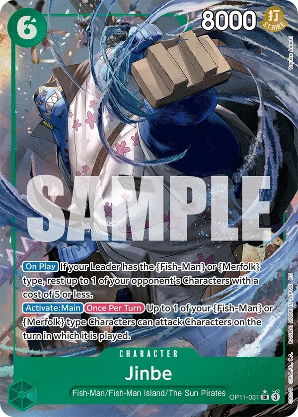 Jinbe (031) (Alternate Art) · A Fist of Divine Speed OP11-031/151