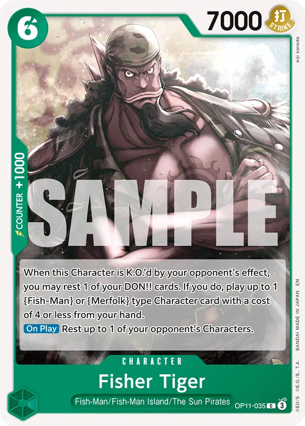 Fisher Tiger · A Fist of Divine Speed OP11-035/151