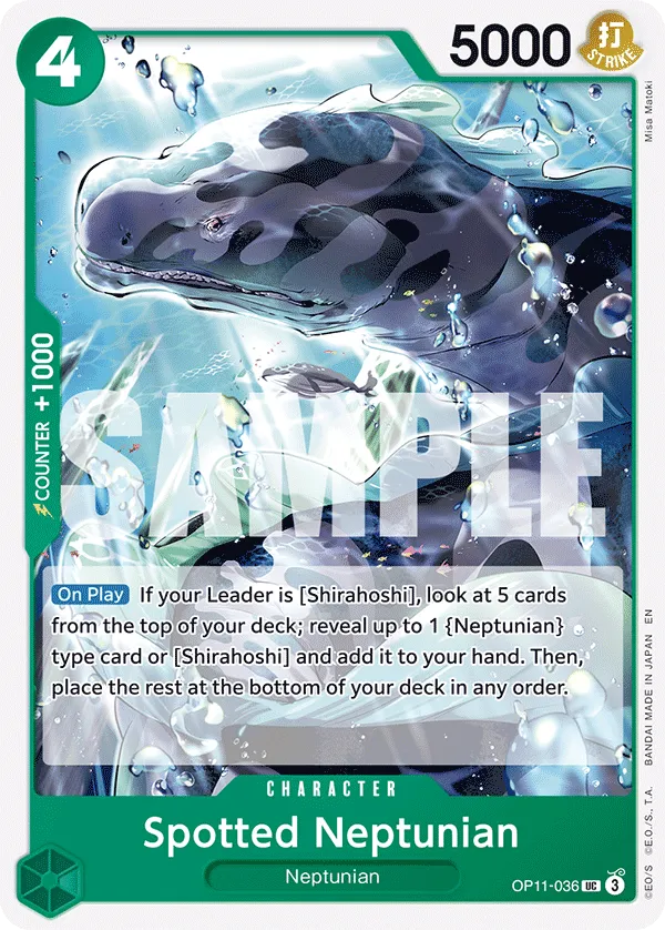 Spotted Neptunian · A Fist of Divine Speed OP11-036/151