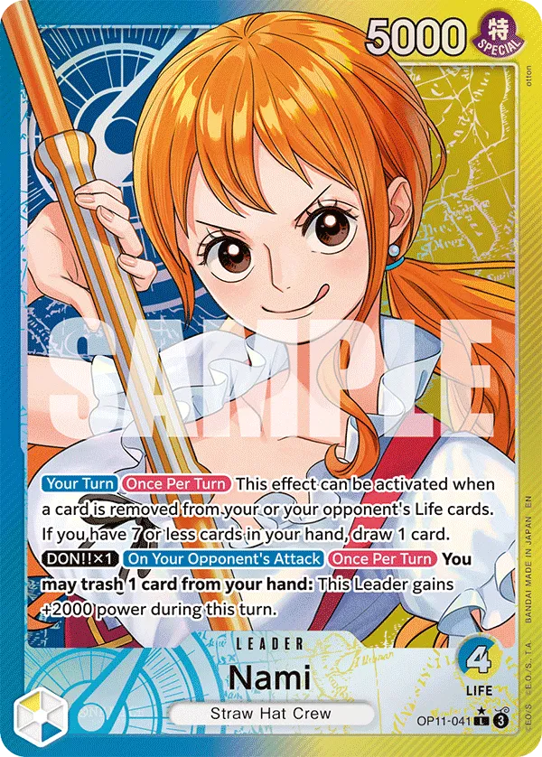Nami (041) (Alternate Art) · A Fist of Divine Speed OP11-041/151