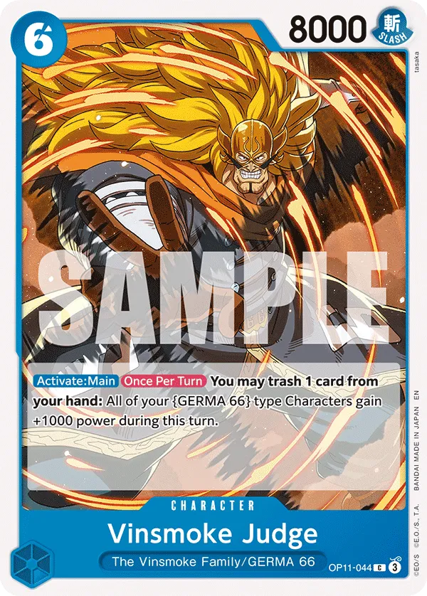 Vinsmoke Judge · A Fist of Divine Speed OP11-044/151