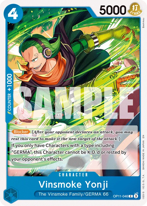 Vinsmoke Yonji · A Fist of Divine Speed OP11-046/151