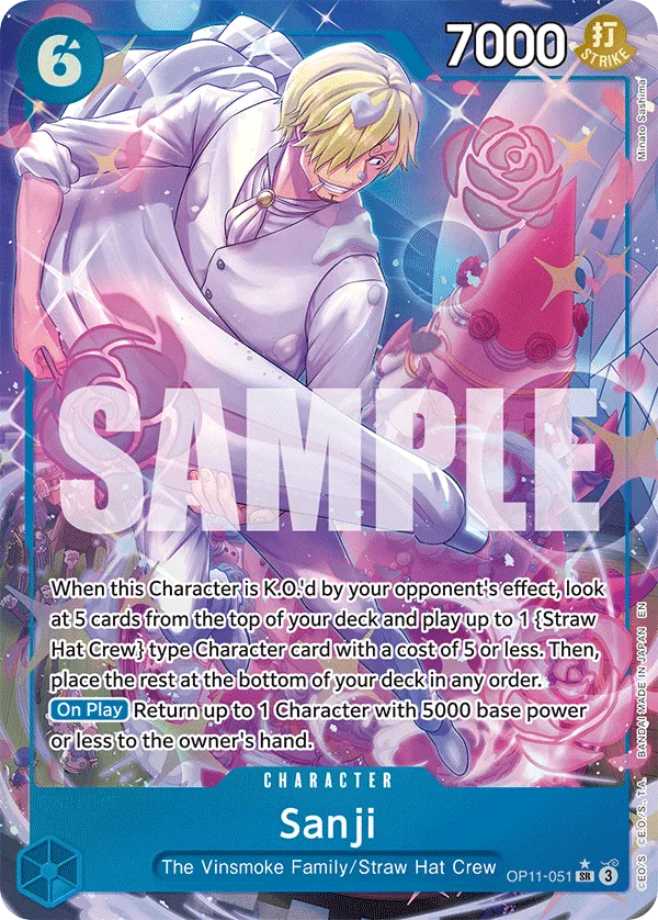 Sanji (Alternate Art) · A Fist of Divine Speed OP11-051/151