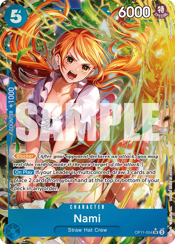 Nami (054) (Alternate Art) · A Fist of Divine Speed OP11-054/151