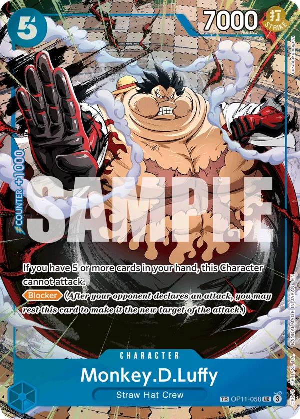 Monkey.D.Luffy - OP11-058 (TR) · A Fist of Divine Speed OP11-058/151