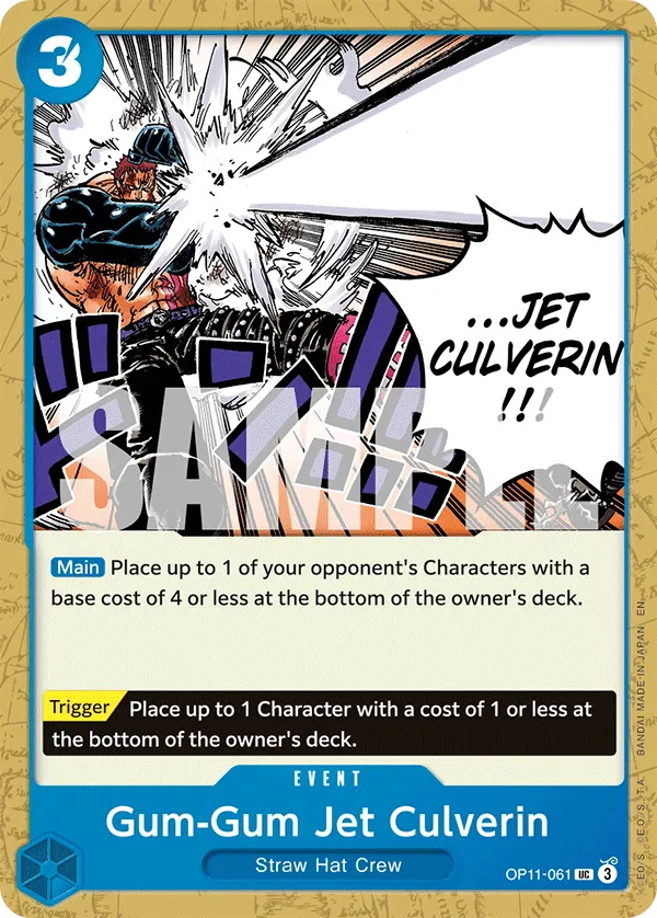 Gum-Gum Jet Culverin · A Fist of Divine Speed OP11-061/151