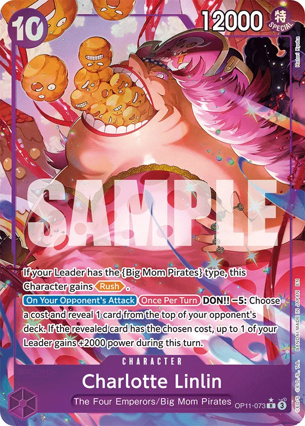 Charlotte Linlin (Alternate Art) · A Fist of Divine Speed OP11-073/151