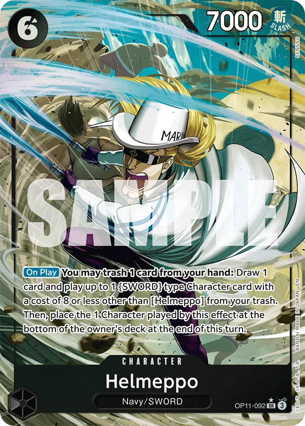 Helmeppo (Alternate Art) · A Fist of Divine Speed OP11-092/151