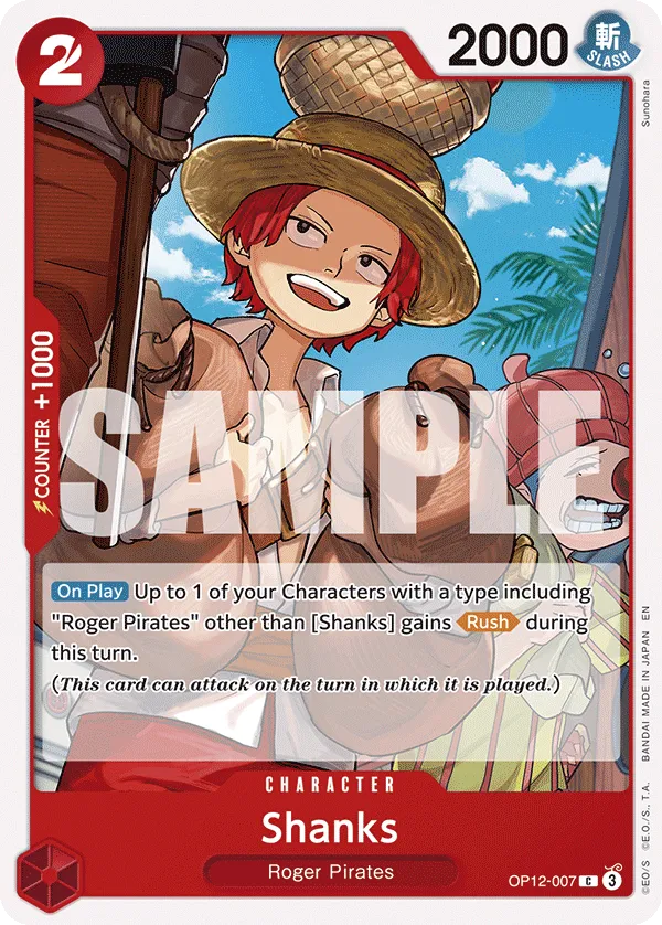 Shanks · Legacy of the Master OP12-007/154