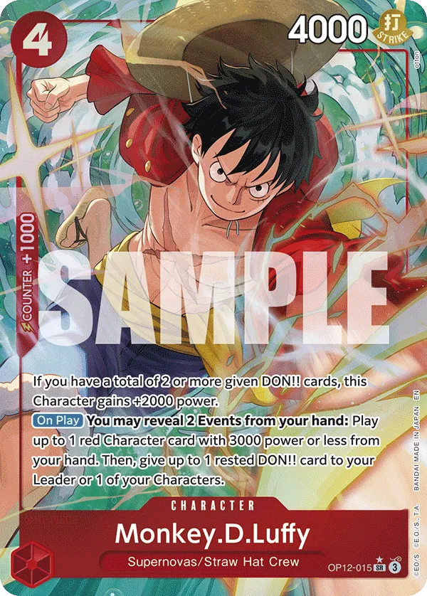 Monkey.D.Luffy (Alternate Art) · Legacy of the Master OP12-015/154
