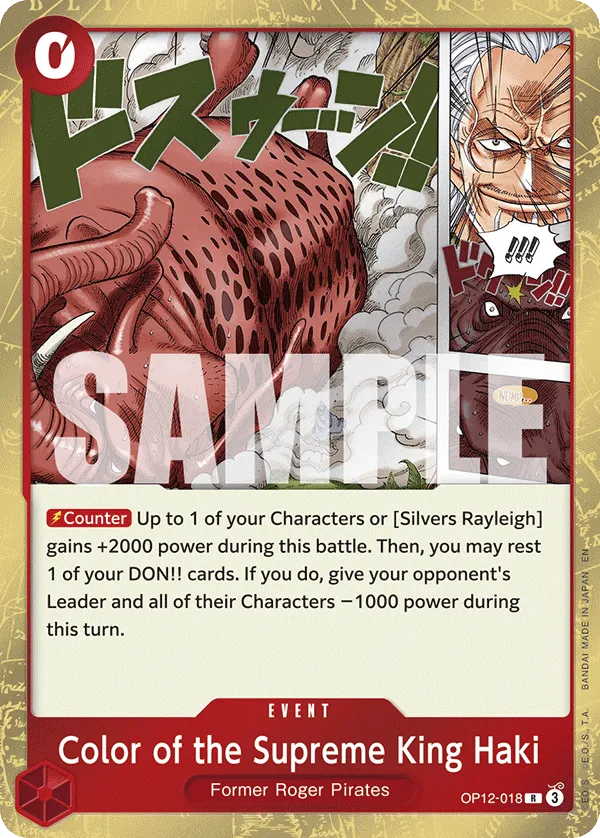 Color of the Supreme King Haki · Legacy of the Master OP12-018/154