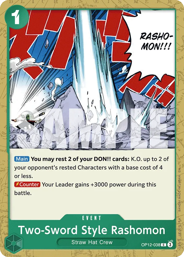 Two-Sword Style Rashomon · Legacy of the Master OP12-038/154