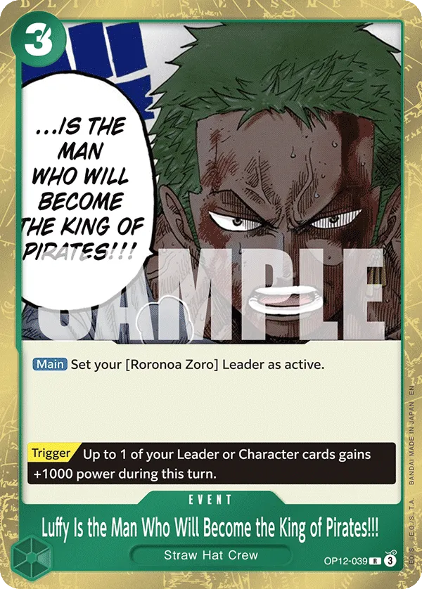 Luffy Is the Man Who Will Become the King of Pirates!!! · Legacy of the Master OP12-039/154