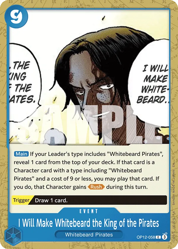 I Will Make Whitebeard the King of the Pirates · Legacy of the Master OP12-058/154