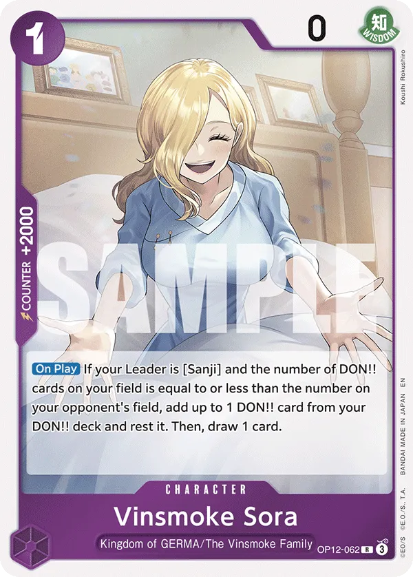 Vinsmoke Sora · Legacy of the Master OP12-062/154