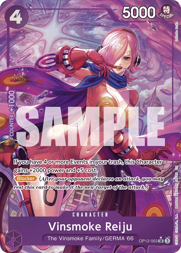 Vinsmoke Reiju (Alternate Art) · Legacy of the Master OP12-063/154