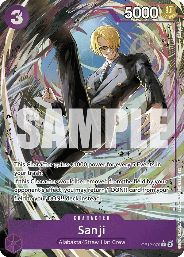 Sanji (070) (Alternate Art) · Legacy of the Master OP12-070/154
