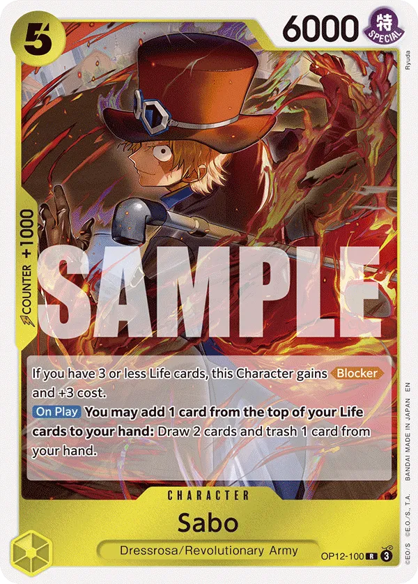 Sabo · Legacy of the Master OP12-100/154
