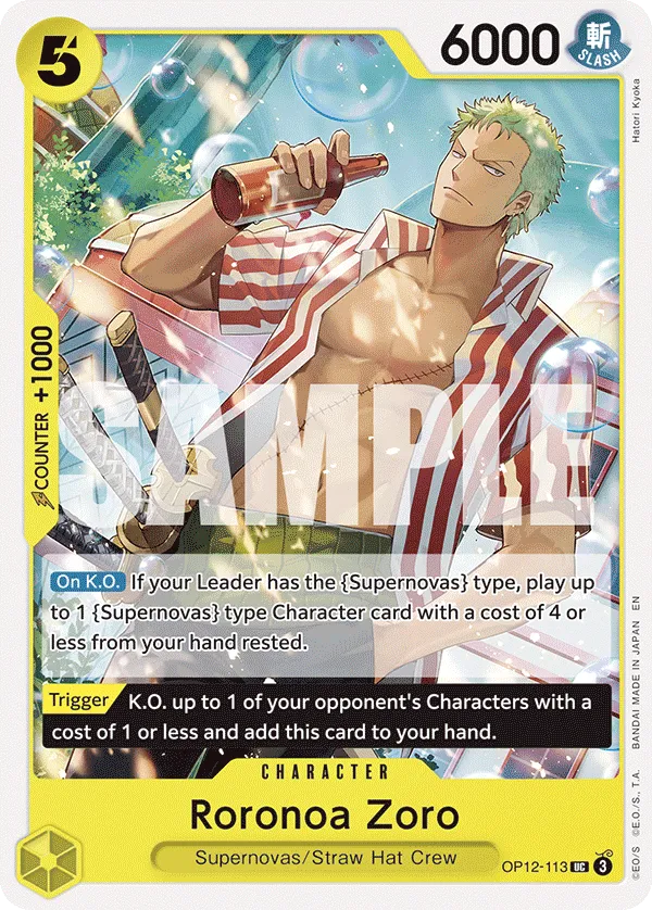 Roronoa Zoro · Legacy of the Master OP12-113/154