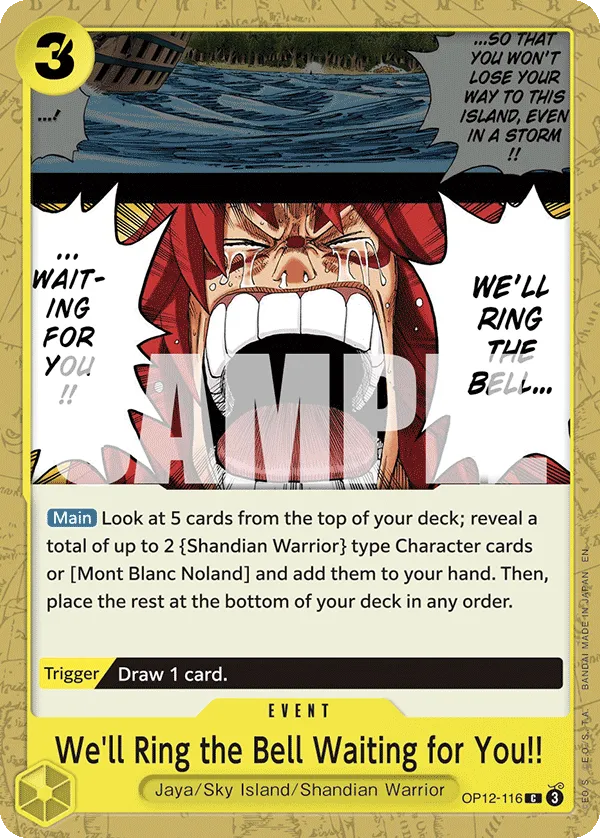 We'll Ring the Bell Waiting for You!! · Legacy of the Master OP12-116/154