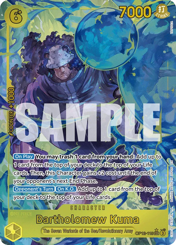 Bartholomew Kuma (Alternate Art) · Legacy of the Master OP12-119/154