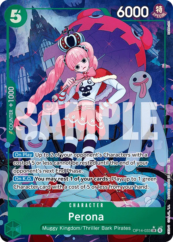 Perona - OP14-033 (Alternate Art) · The Azure Sea's Seven OP14-033/153
