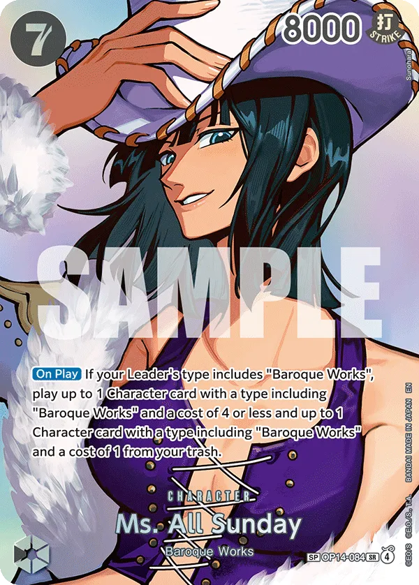 Ms. All Sunday (SP) · The Azure Sea's Seven OP14-084/153