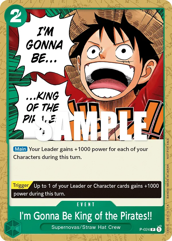 I'm Gonna Be King of the Pirates!! · Promotional Cards P-024/117