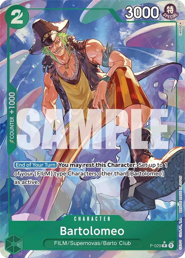 Bartolomeo (P-029) (Full Art) · Promotional Cards P-029/117