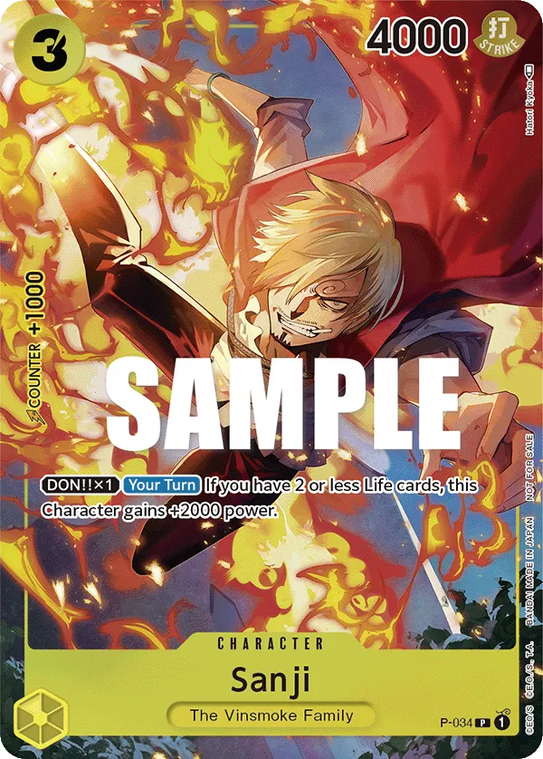 Sanji · Promotional Cards P-034/117