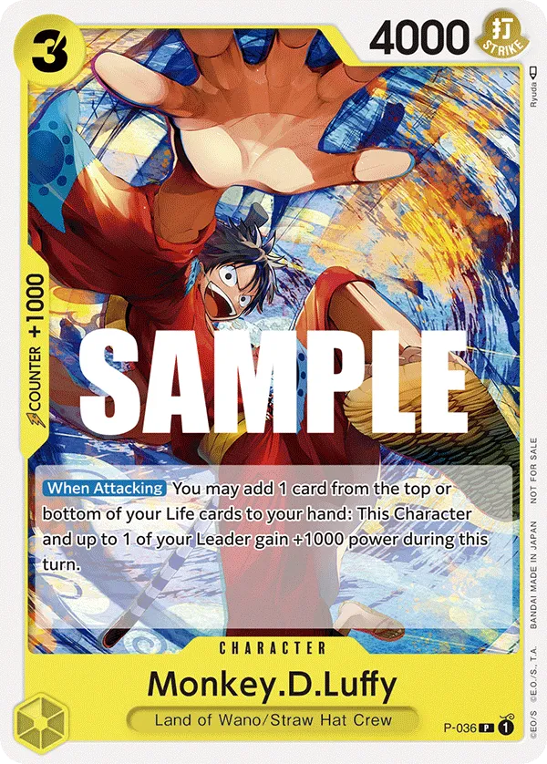 Monkey.D.Luffy · Promotional Cards P-036/117