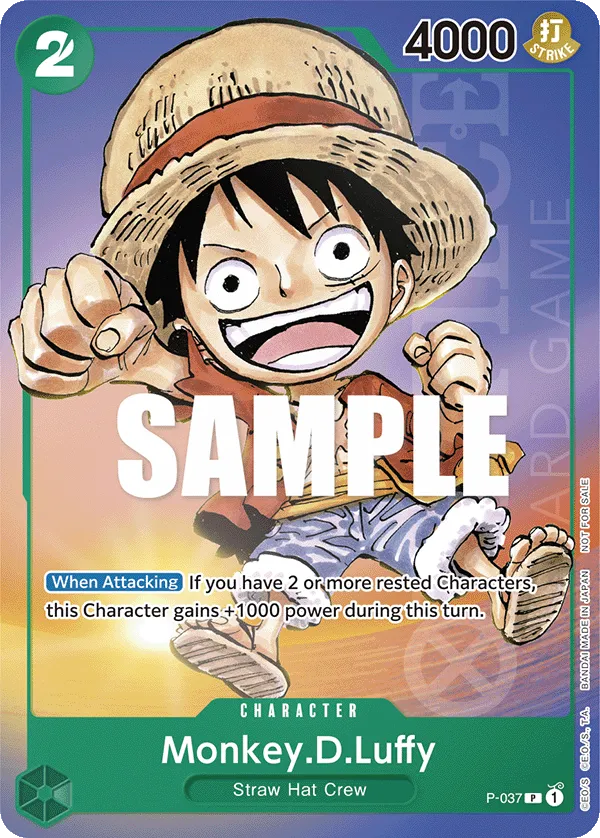 Monkey.D.Luffy · Promotional Cards P-037/117