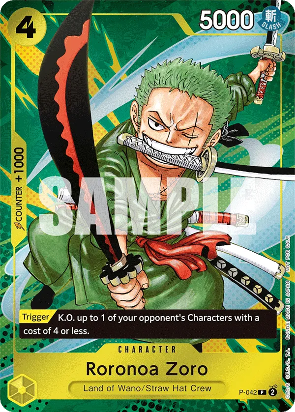 Roronoa Zoro · Promotional Cards P-042/117