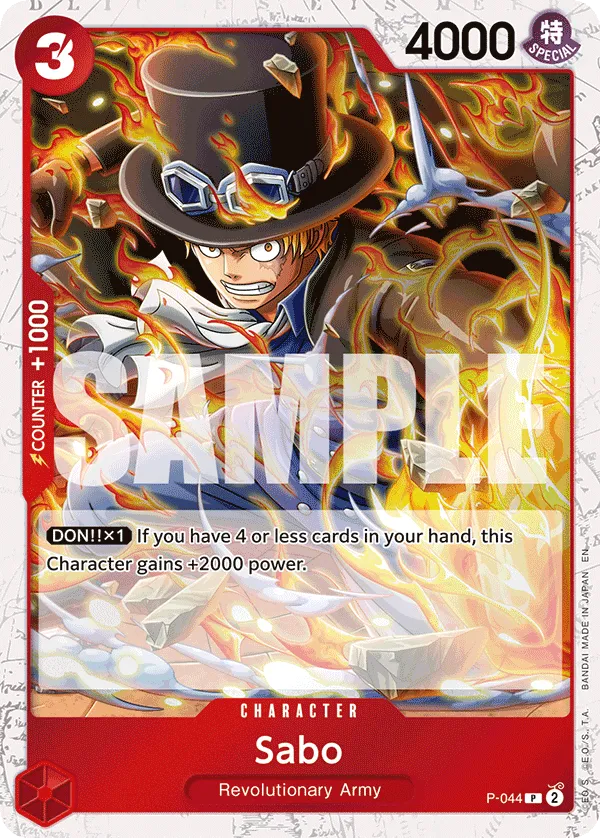 Sabo - P-044 (Pirate Foil) · Promotional Cards P-044/117