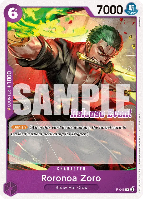 Roronoa Zoro · Promotional Cards P-045/117