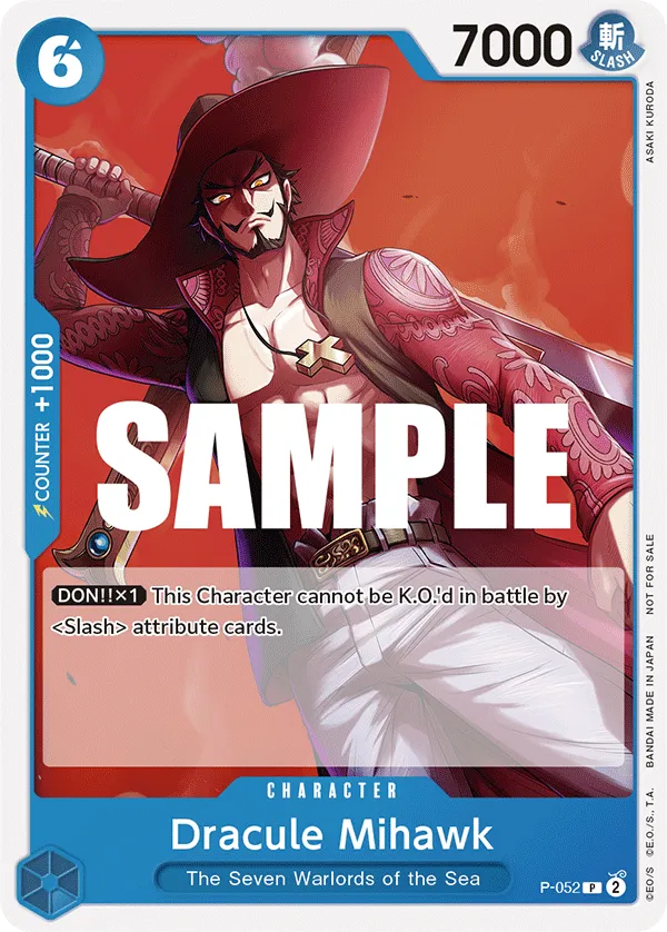 Dracule Mihawk · Promotional Cards P-052/117