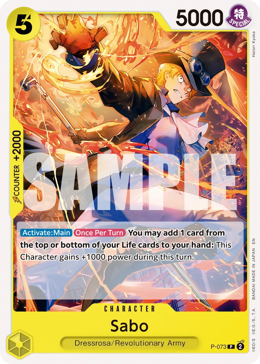 Sabo - P-073 (Reprint) · Promotional Cards P-073/117