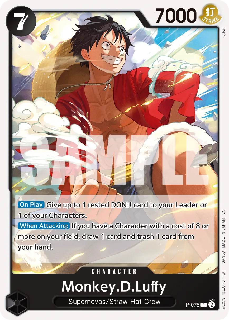 Monkey.D.Luffy - P-075 (Pirate Foil) · Promotional Cards P-075/117