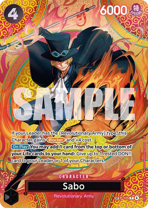 Sabo (P-105) (SP) · Promotional Cards P-105/117