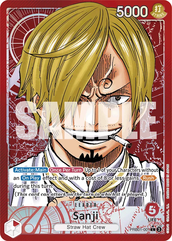 Sanji (PRB01-001) (Alternate Art) · Premium Booster - The Best PRB01-001/2