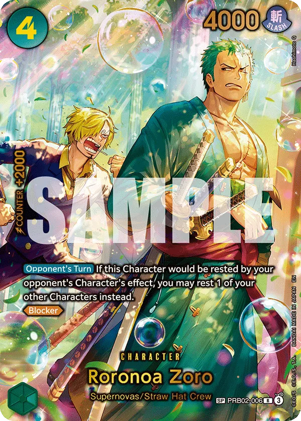 Roronoa Zoro - PRB02-006 (SP) · Premium Booster - The Best - Vol. 2 PRB02-006/38