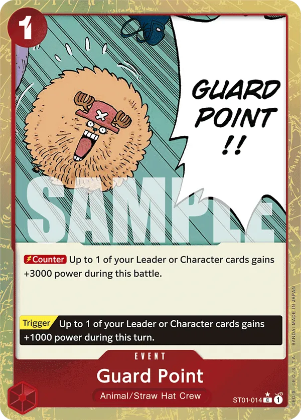Guard Point (Textured Foil) · Starter Deck 1: Straw Hat Crew ST01-014/30