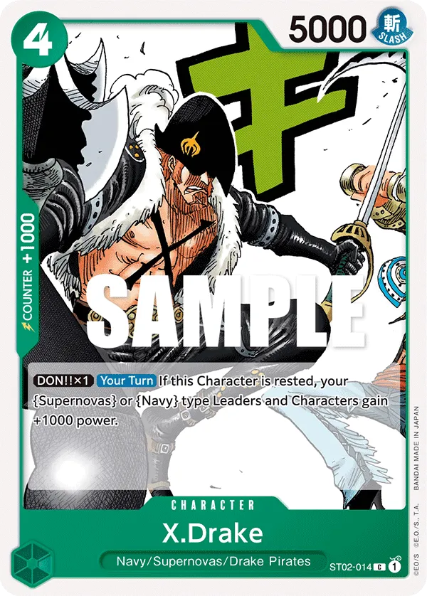 X.Drake · Starter Deck 2: Worst Generation ST02-014/24